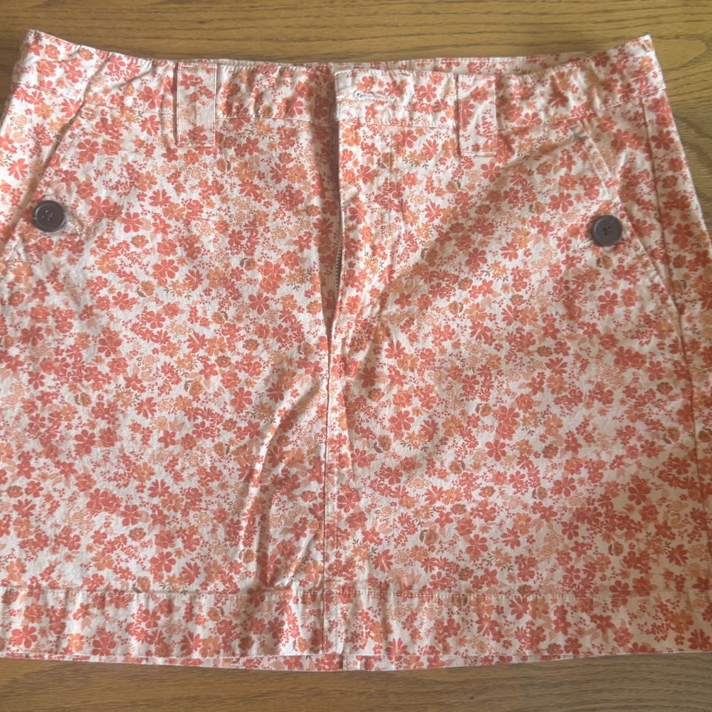 Wild Fable Orange Floral Skirt